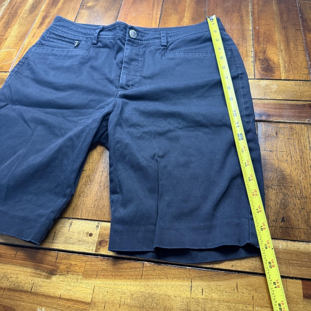 Lauren Ralph Lauren Bermuda Shorts Womens 6 Blue Twill Stretch Beach Summer - Picture 6 of 10